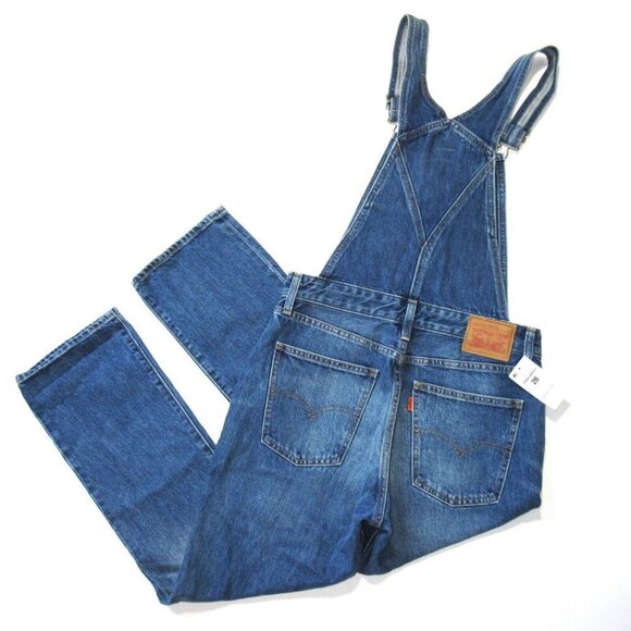 NWT Levi's Orange Tab Overalls in Tomorrow's Parties Straight Leg Denim Jean 28 - Picture 8 of 8